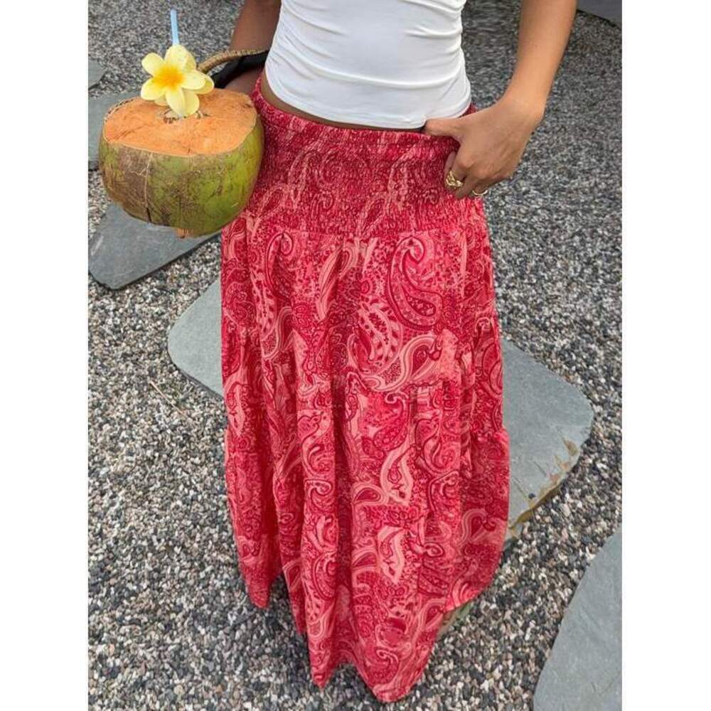 Sunnyshic Bohemian Print Skirt, Daily Wear - Picture 4 of 8